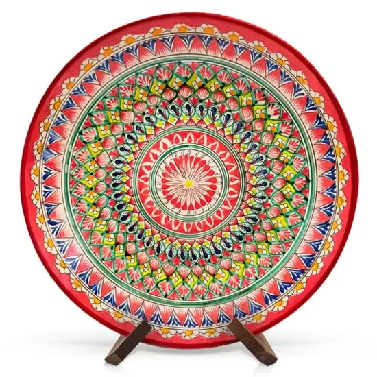 Ляган — узбекское блюдо 28 см Мехроб красный