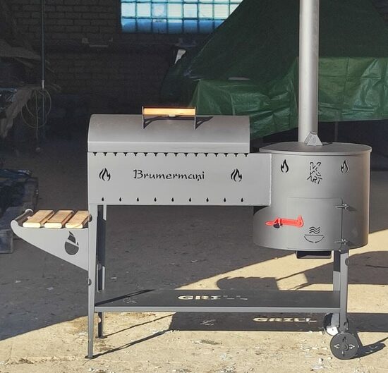 Komplekts: grils un kazana krāsniņa (D45) ar vāku_personalizēts