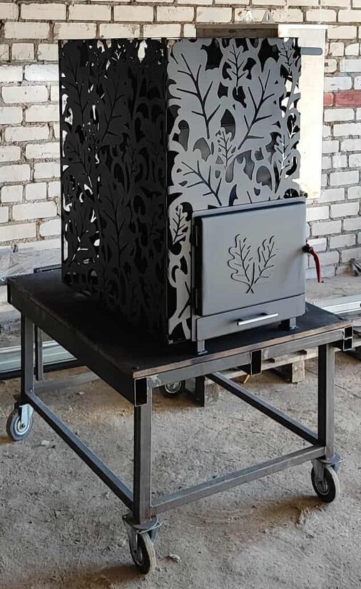 Pirts krāsns OZOLS - lielā - ar nerūsējošā tērauda ūdens tvertni 60 L