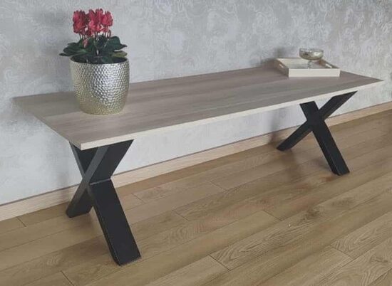 Metal table legs X Style - 2 pcs.