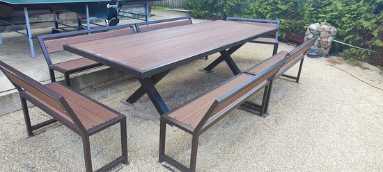 Āra galds 3x1m