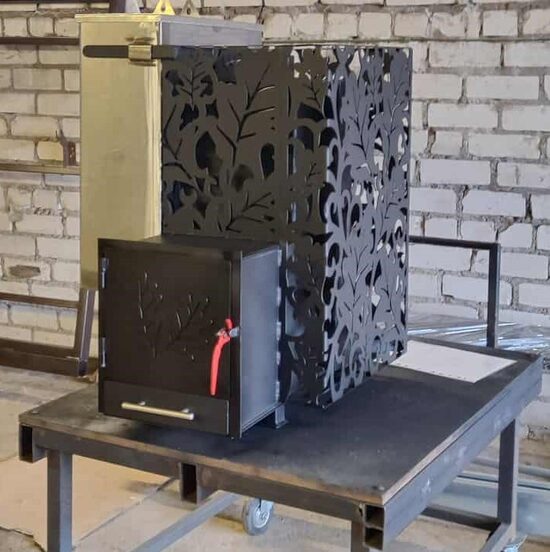 Sauna stove OAK with stainless steel water tank 60L