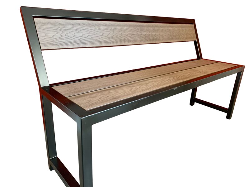 Bench with a backrest, 1.4m