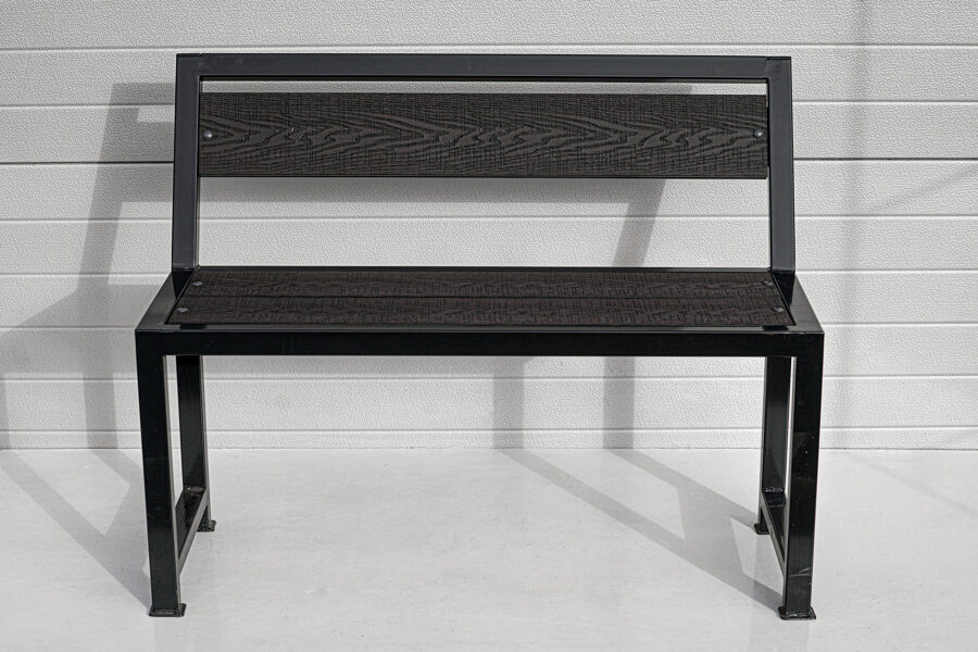 Bench with a backrest, 1m